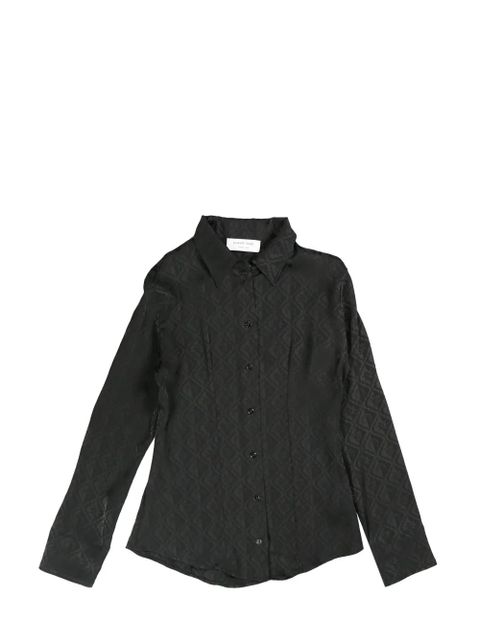 Marine Serre Moon Diamant jacquard shirt - Black - zdjęcie produktu nr 1