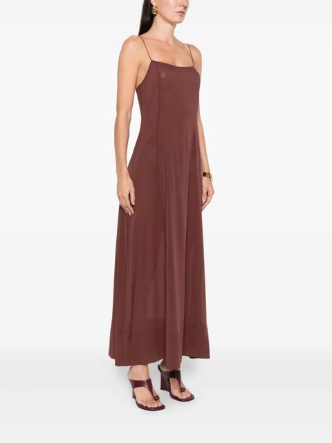 St. Agni sheer slip straps maxi dress - Brown - zdjęcie produktu nr 2