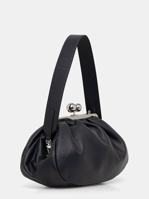 Weekend Max Mara torebka skórzana CUBICO kolor granatowy 2615511174600 - zdjęcie produktu nr 2