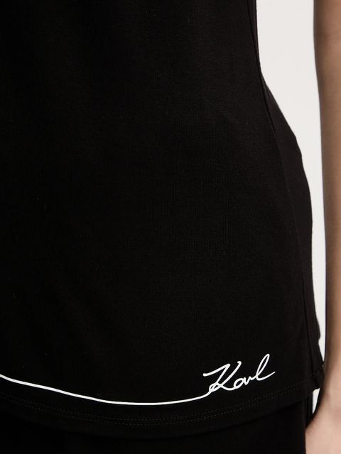 Karl Lagerfeld piżama damska kolor czarny B1W45011