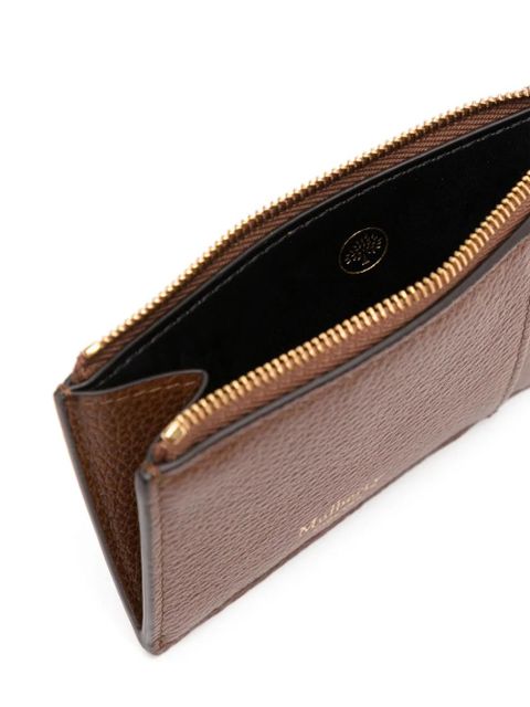 Mulberry zipped leather coin pouch - Brown