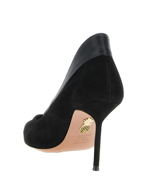 Aquazzura 85mm Guanto leather pumps - Black - zdjęcie produktu nr 2