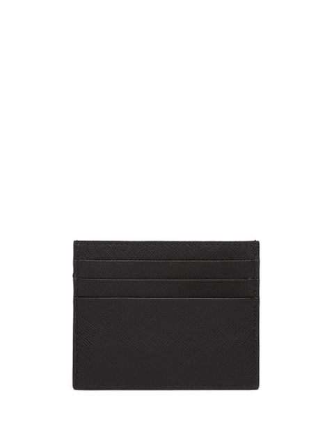 Prada logo-plaque card holder - Black - zdjęcie produktu nr 2