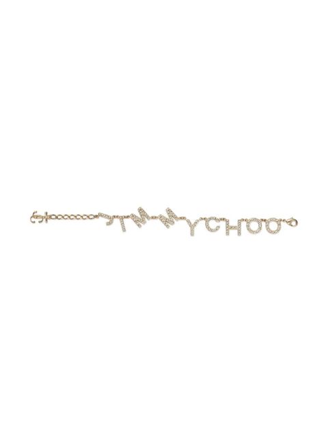 Jimmy Choo logo-lettering bracelet - Gold