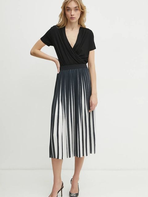 Karl Lagerfeld bluzka damska kolor czarny gładka A1W17139 - zdjęcie produktu nr 2