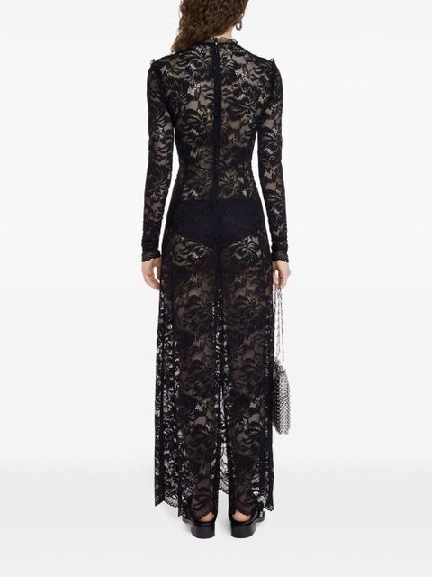Rabanne lace maxi dress - Black