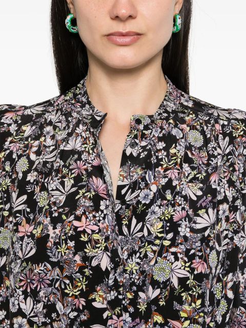 Zadig&Voltaire Tchin Kaya floral-print blouse - Black