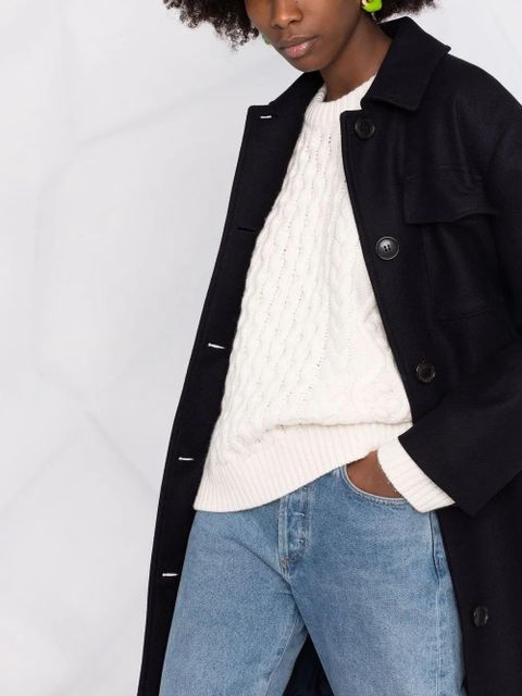 LouLou de Saison cable knit jumper - White