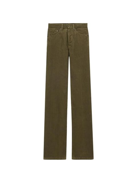 Saint Laurent Clyde five-pocket cotton trousers - Green - zdjęcie produktu nr 1