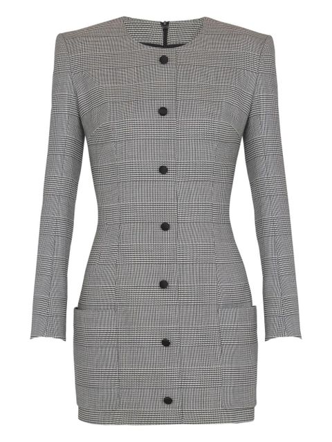 Balmain Prince of Wales-check dress - Grey - zdjęcie produktu nr 1