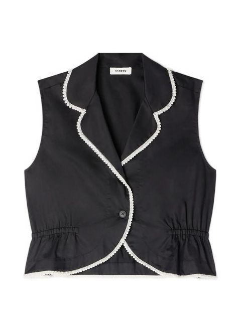 SANDRO sleeveless shirt - Black - zdjęcie produktu nr 1