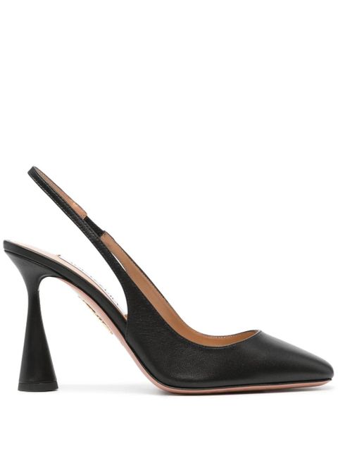 Aquazzura Amore 100mm leather pumps - Black - zdjęcie produktu nr 1