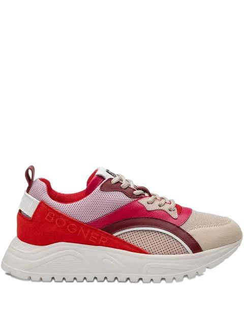 BOGNER colour-block low-top sneakers - Red - zdjęcie produktu nr 1