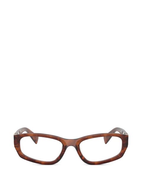 Miu Miu Eyewear logo-detail glasses - Brown - zdjęcie produktu nr 1