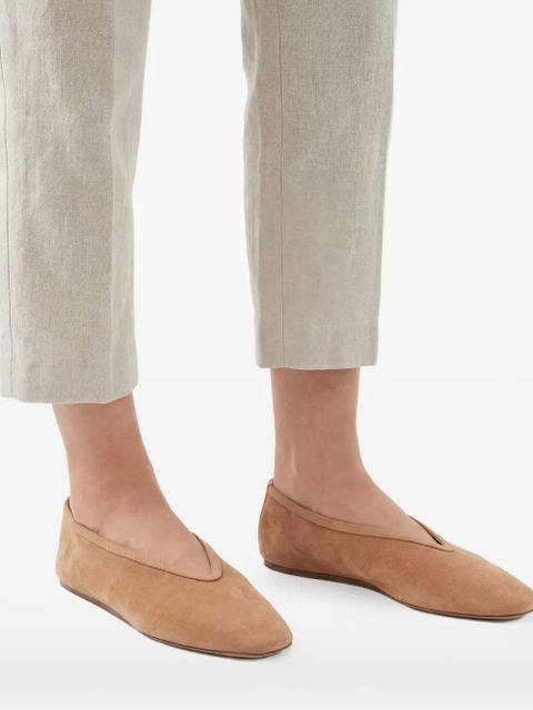 Le Monde Beryl pointed-toe suede pumps - Neutrals