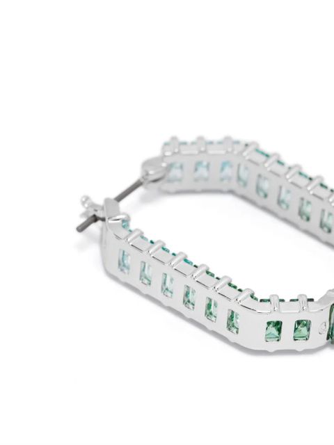 Swarovski Matrix hoop earrings - Green