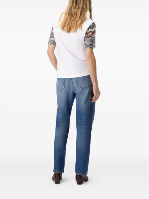 Missoni zigzag-pattern short-sleeved T-shirt - White - zdjęcie produktu nr 2