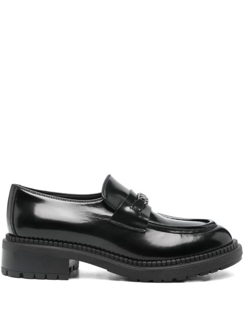 Casadei metal detail loafers - Black - zdjęcie produktu nr 1