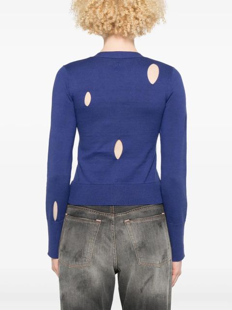JW Anderson cut-out cardigan - Blue