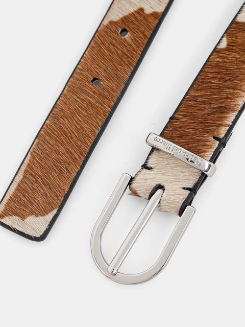 Pedro del Hierro pasek skórzany damski kolor brązowy 4692161 - zdjęcie produktu nr 2