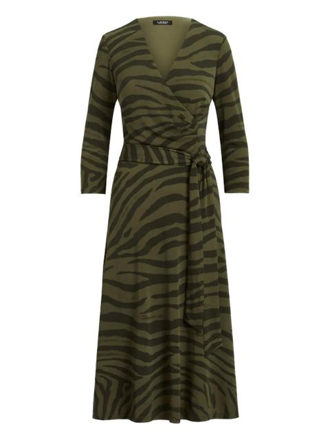 Lauren Ralph Lauren zebra-print midi dress - Green - zdjęcie produktu nr 1