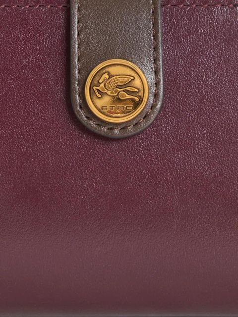 ETRO leather strap wallet - Red