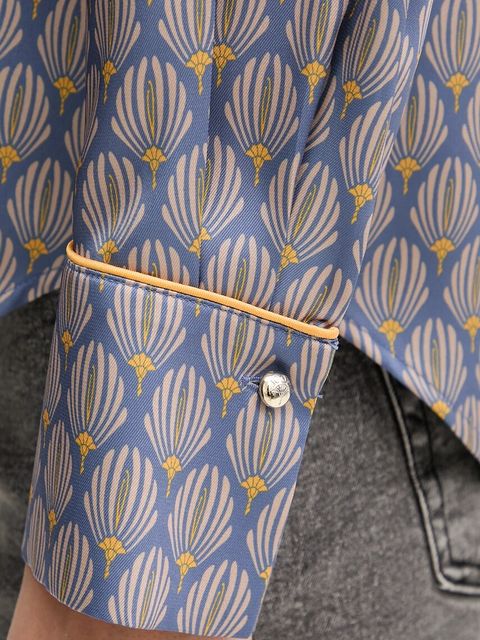 Joop! koszula damska kolor fioletowy regular z kołnierzykiem klasycznym 30047621