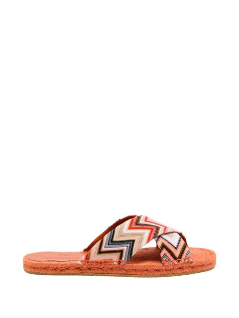 Missoni Harlow chevron flat sandals - Pink - zdjęcie produktu nr 2