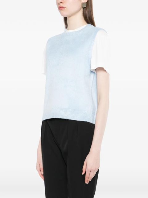 TOM FORD round-neck knit vest - Blue