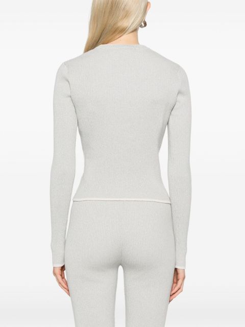 ROTATE BIRGER CHRISTENSEN ribbed cardigan - Grey