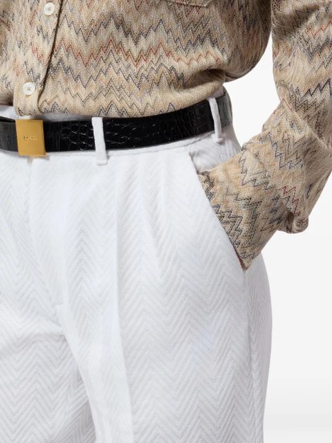 Missoni chevron trousers - White