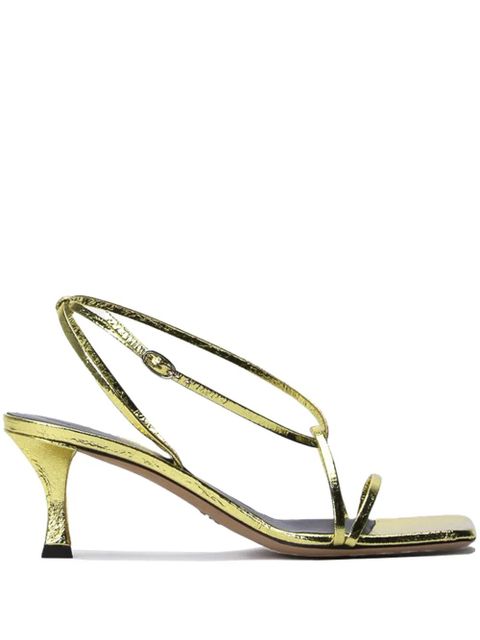 Proenza Schouler 60mm metallic-leather sandals - Gold - zdjęcie produktu nr 1
