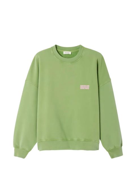 American Vintage Plizzy crew-neck sweatshirt - Green - zdjęcie produktu nr 1
