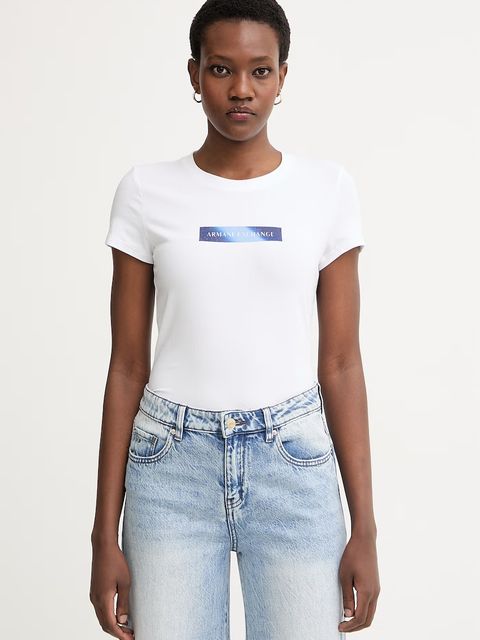 Armani Exchange T-shirt damski - zdjęcie produktu nr 1