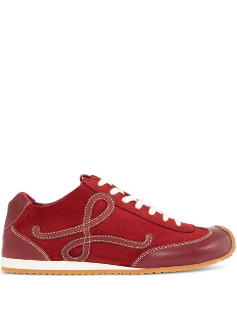 LOEWE logo appliqué ballet runner sneakers - Red - zdjęcie produktu nr 1