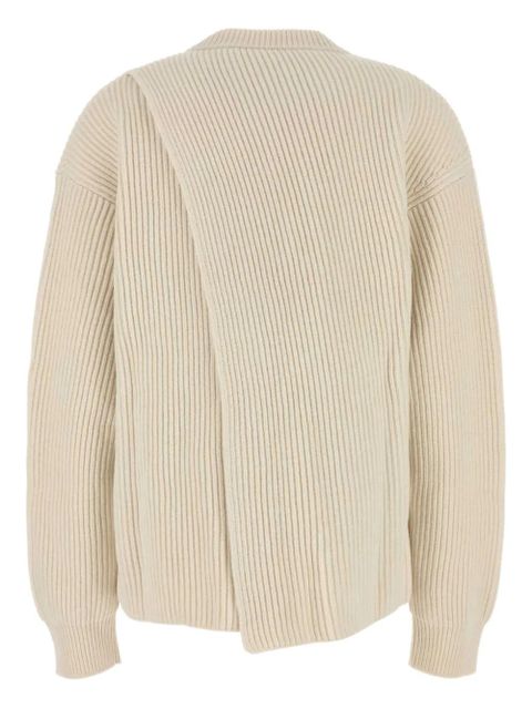 Jil Sander ribbed wool sweater - Neutrals - zdjęcie produktu nr 2