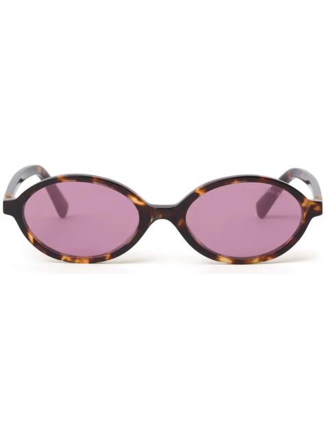 Miu Miu Eyewear Regard tortoiseshell-effect sunglasses - Brown - zdjęcie produktu nr 1