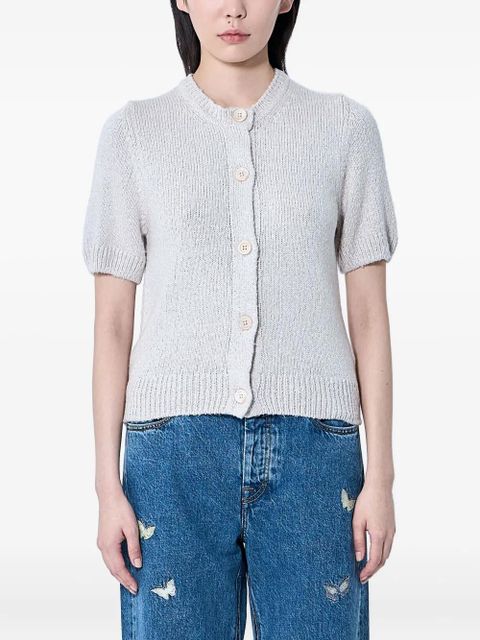 OUR LEGACY silk knit button top - Neutrals - zdjęcie produktu nr 1