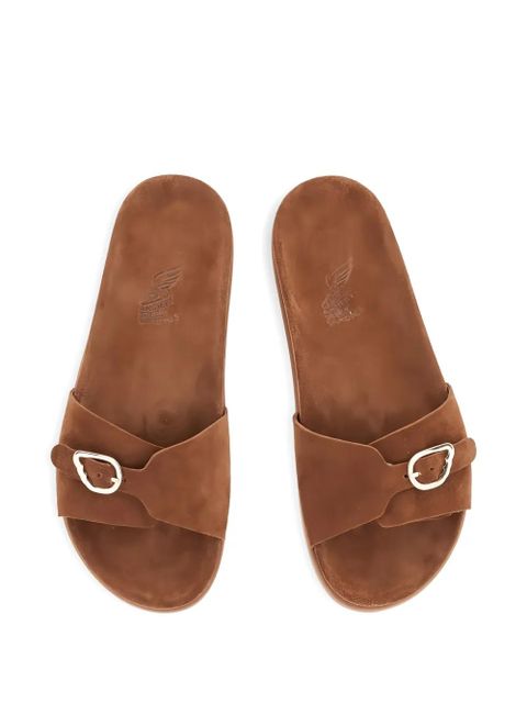 Ancient Greek Sandals buckle strap sandals - Brown