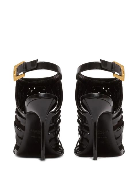Balmain 95mm open-toe sandals - Black