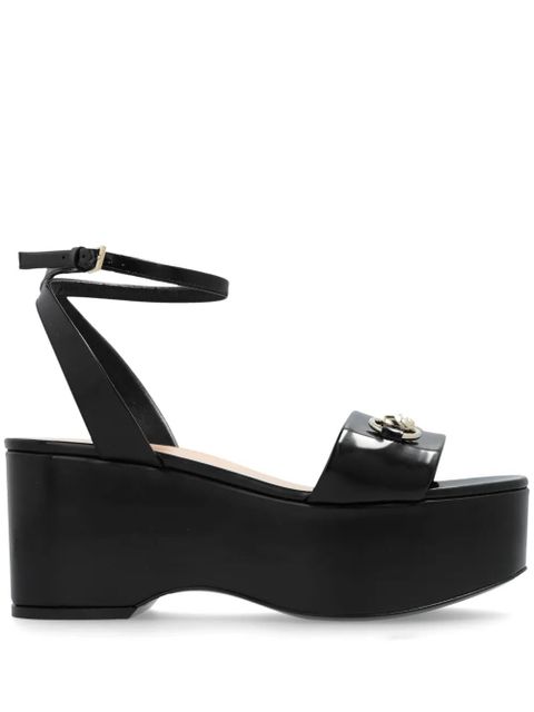 Gucci 80mm Horsebit sandals - Black