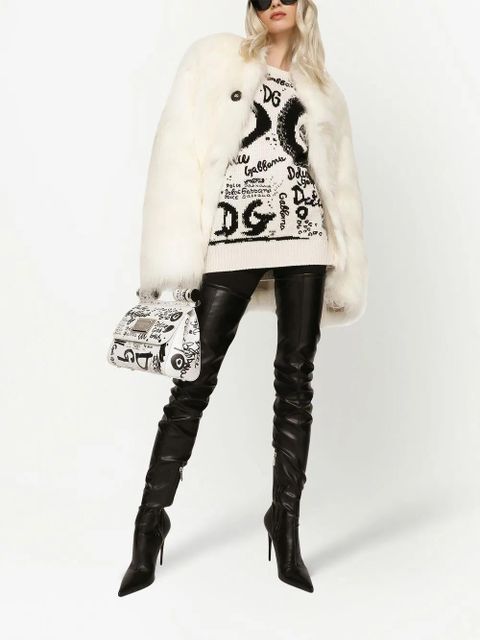 Dolce & Gabbana faux fur jacket - White - zdjęcie produktu nr 2