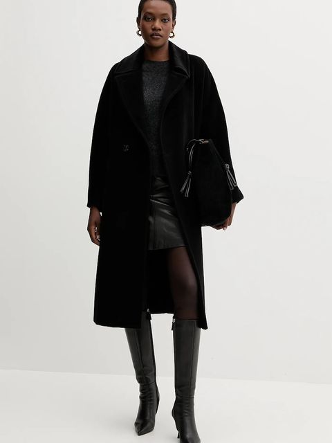 Marella płaszcz wełniany kolor czarny 2523016142200