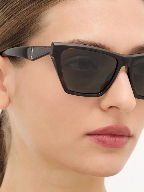 Saint Laurent okulary przeciwsłoneczne damskie kolor bordowy SL M103