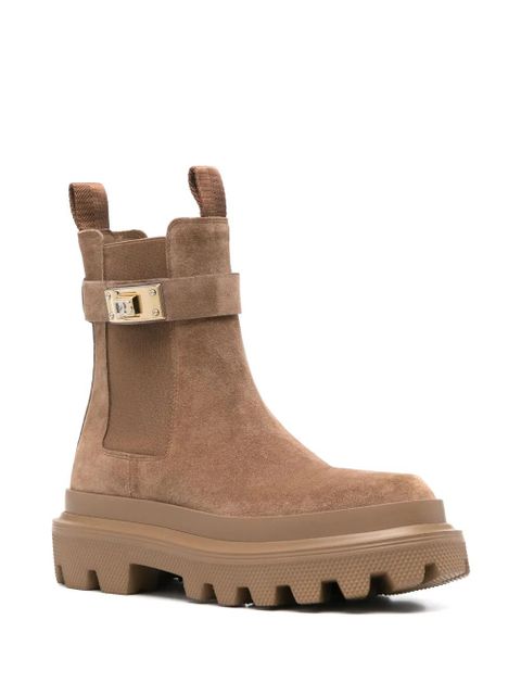 Dolce & Gabbana suede boots - Brown