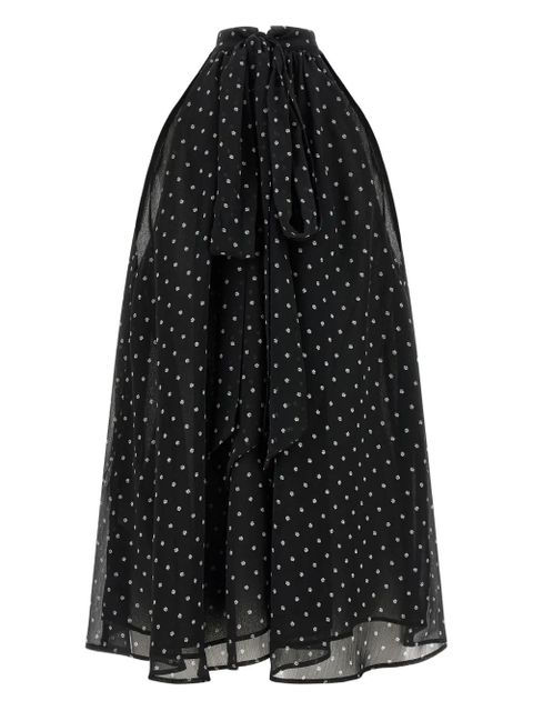 ROTATE BIRGER CHRISTENSEN halterneck bow top - Black