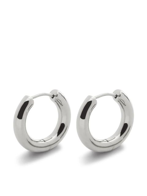 Monica Vinader Small Essential Click silver hoop earrings - zdjęcie produktu nr 1