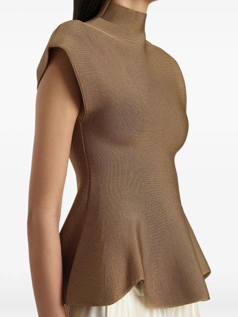 KHAITE Andra top - Brown