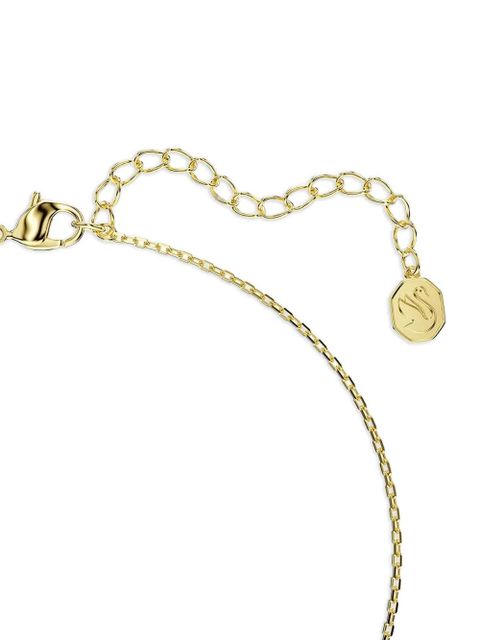 Swarovski Bella V emerald crystal gold chain necklace - EMER/GOS