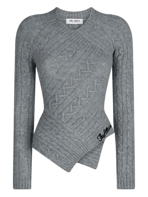 The Attico cable knit jumper - Grey - zdjęcie produktu nr 1